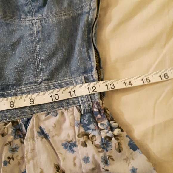 HOST PICK 🌸Blanco vintage Denim floral Dress🌸 - Picture 11 of 13